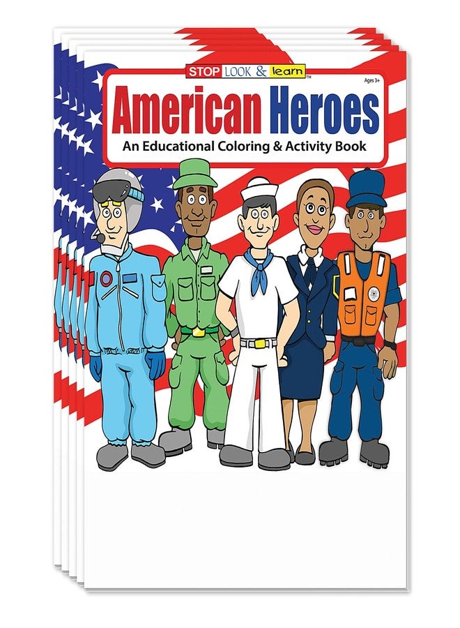 ZOCO - Patriotic Coloring & Activity Books for Kids (50 Bulk Pack, Without Crayons) - American Heroes Theme for 4th of July, Veterans Day & Military Events - Image 1